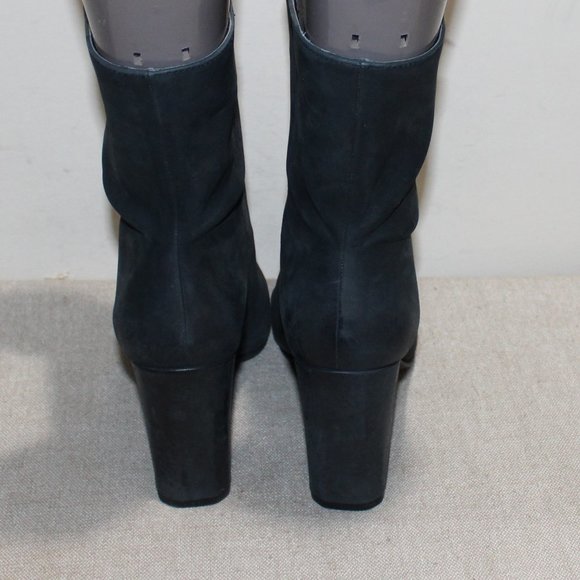 LADIES LUCKY BRAND TALL ANKLE BOOTS - 6 1/2 - BLACK LEATHER - Picture 4 of 9